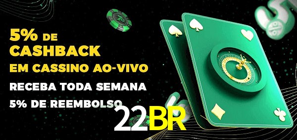 Promoções do cassino ao Vivo 22BR